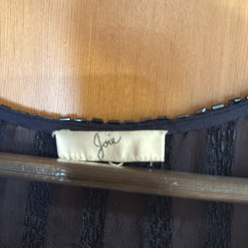 Beaded 20’s style tank top in dark navy - Picture 2 of 3